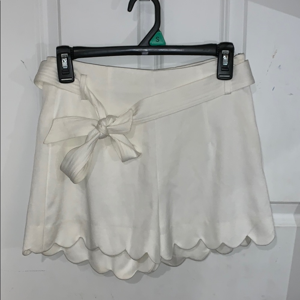 Hyfve White High Waisted Shorts